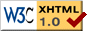 XHTML validates against W3C specification